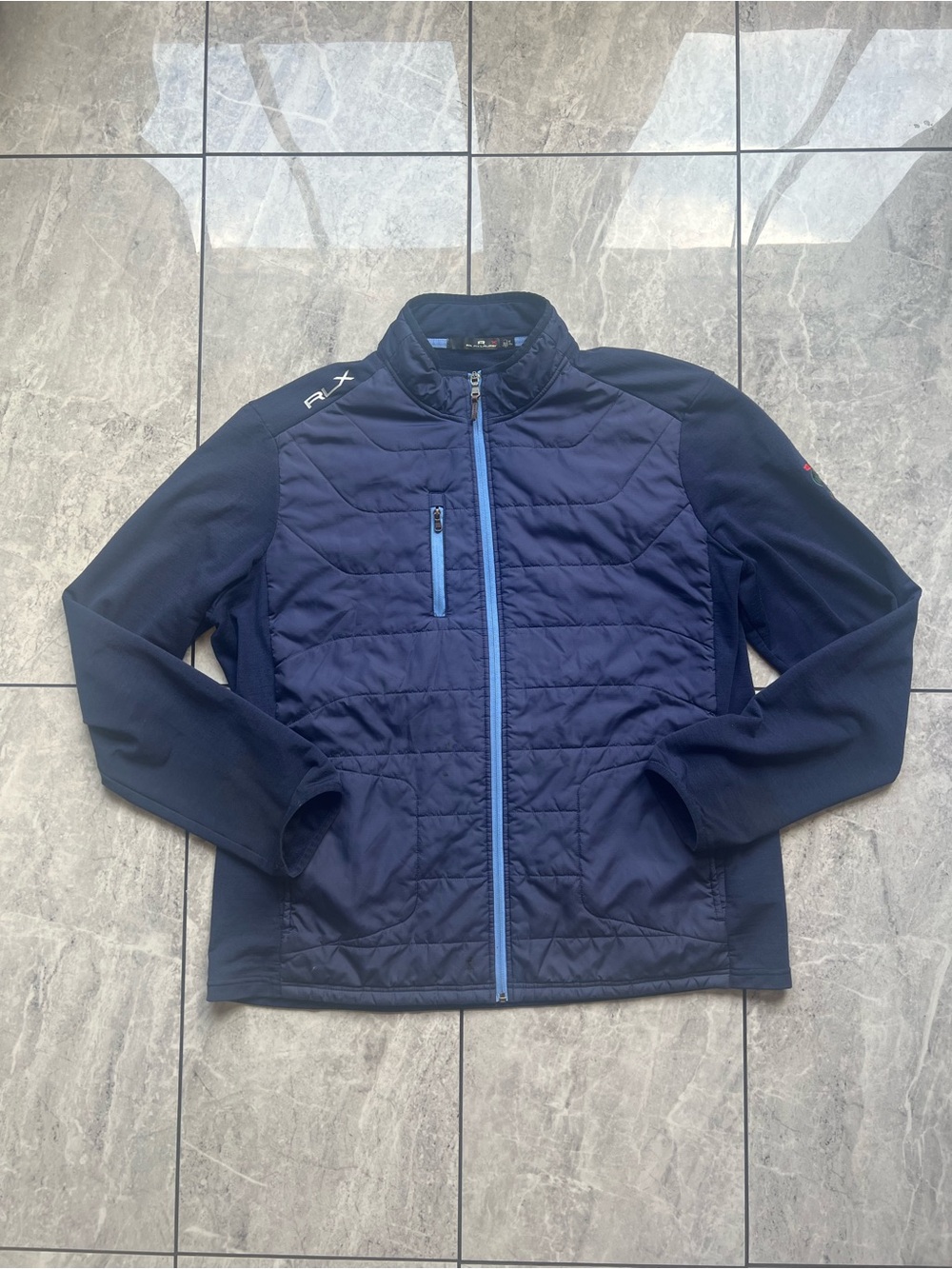 RLX Ralph Lauren MPCC Sea Dragon 1925 Hybrid Quilted Golf Jacket Navy Men's XXL